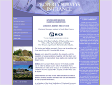 Tablet Screenshot of france-property-surveys.com